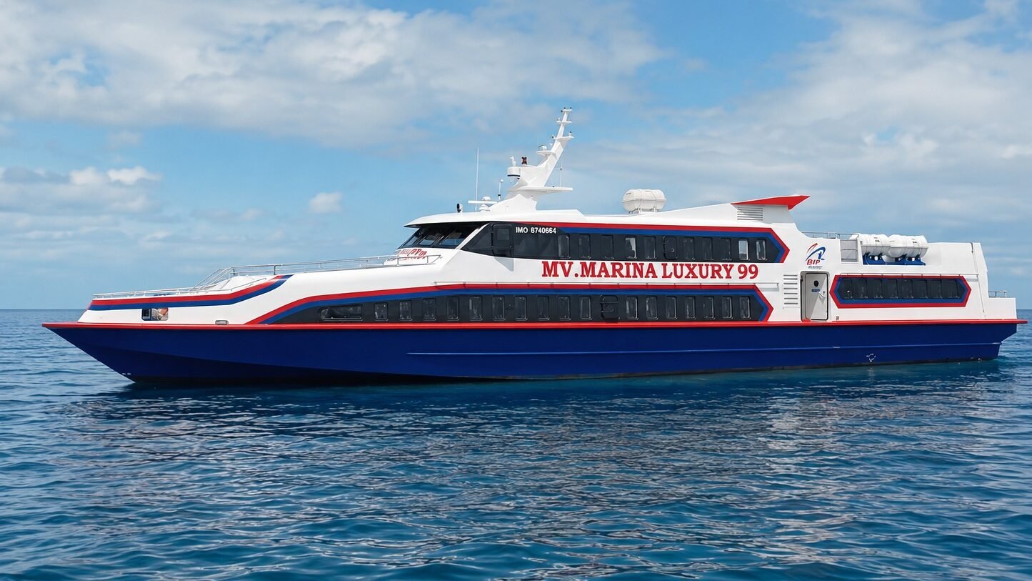 Marina Luxury 99 Fast Ferry from Serangan Bali to Gili Trawangan, Gili Air and Bangsal Lombok