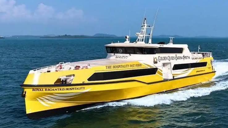 Golden Queen Baruna Amertha Fast Ferry sailing from Bali to the Gili Islands